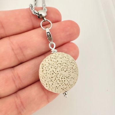 Beige Lava Scheibe - Charm