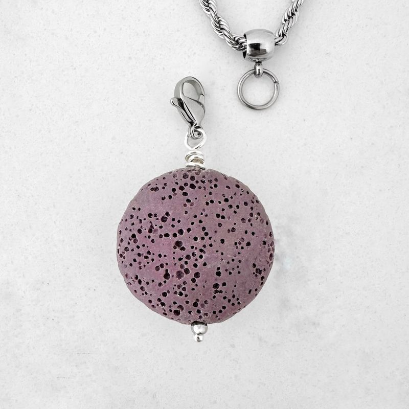 Lila Lava Scheibe - Charm