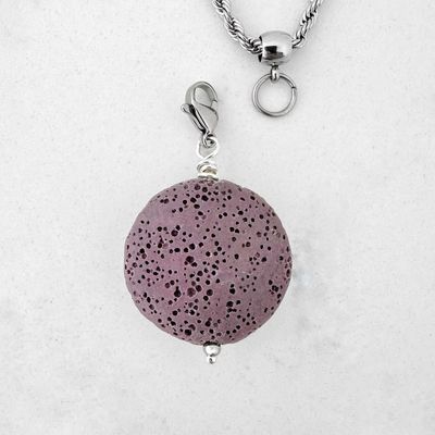 Lila Lava Scheibe - Charm