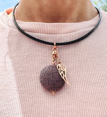 Lila Lava Scheibe - Charm