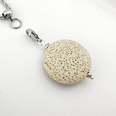 Beige Lava Scheibe - Charm