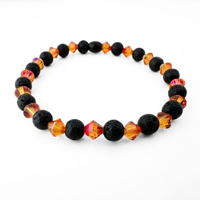 Glühende Lava Armband - abwechselnd