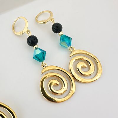 Guanchen Spirale Ohrringe - gold