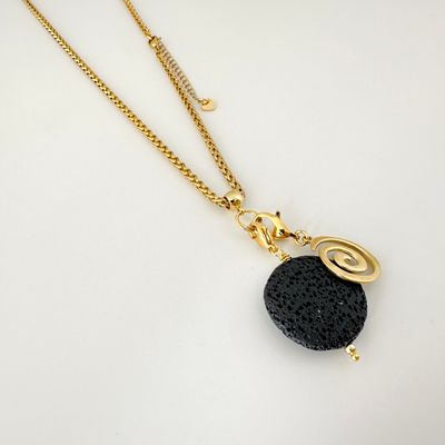 Weizen Charm Kette 45 cm - Edelstahl vergoldet