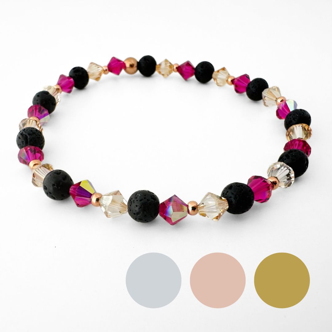 Pinke Buganvilla von der Sonne geküsst Armband
