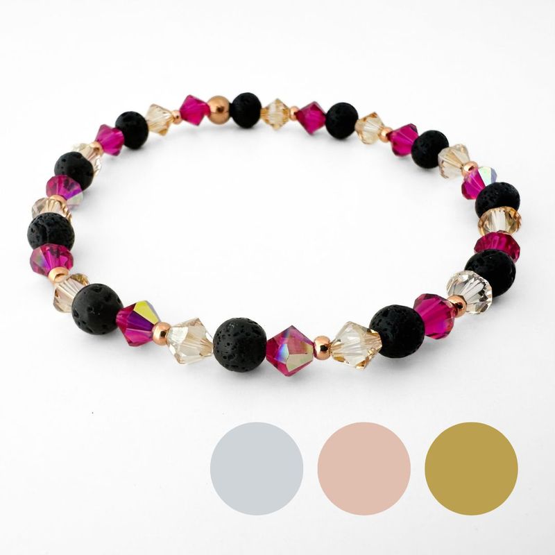 Pinke Buganvilla von der Sonne geküsst Armband