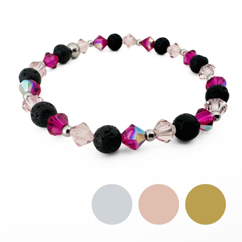 Pinke Buganvilla und ein Hauch Rosa Armband