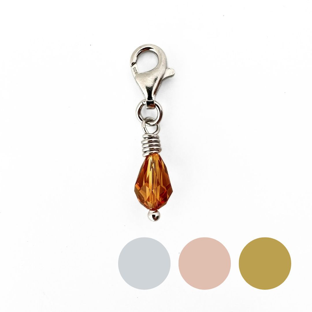 Vulkanhonig Kristall Tropfen Charm