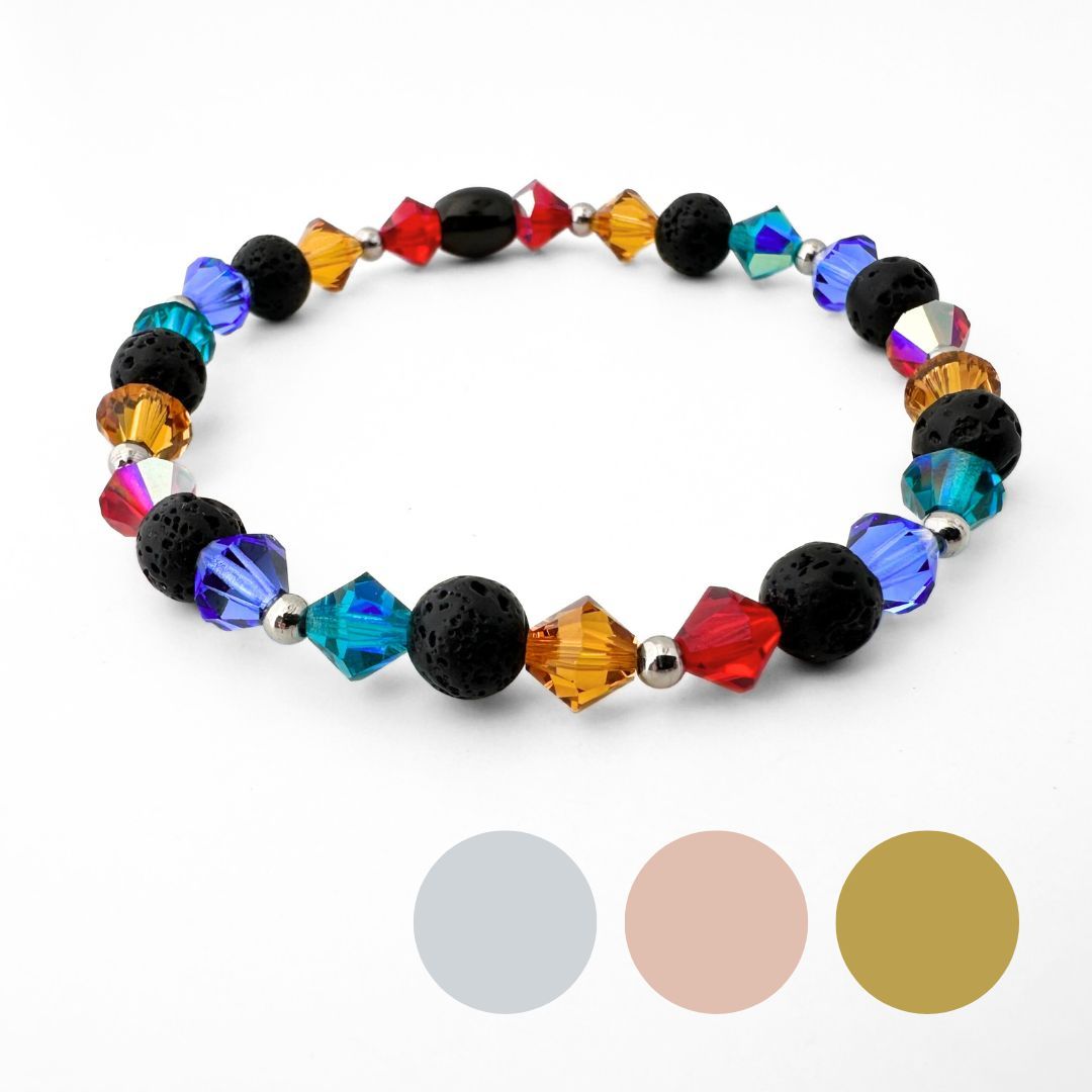 Farbenspiel Lava Charm Armband