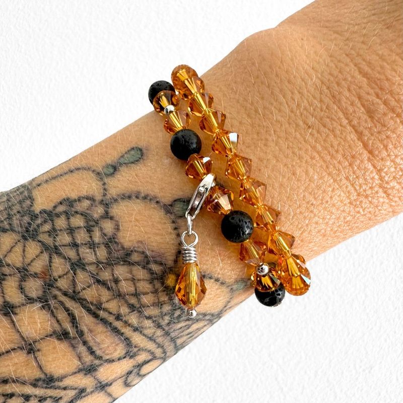 Vulkanhonig Kristall Tropfen Charm