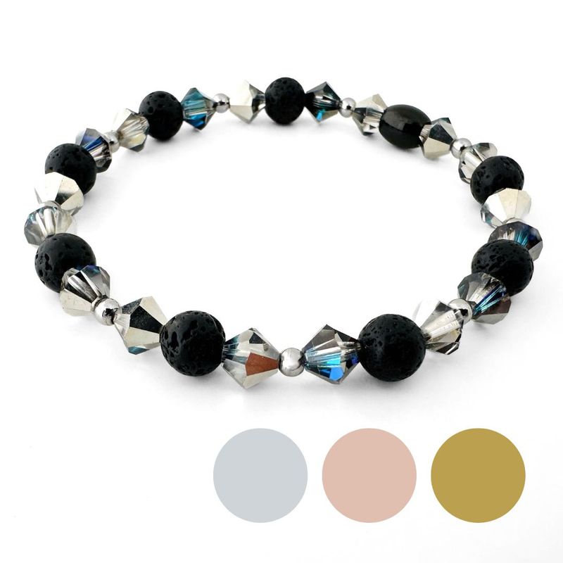 Sternschnuppe Doppel Kristall Armband