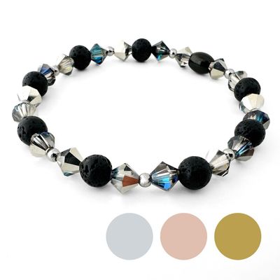 Sternschnuppe Doppel Kristall Armband