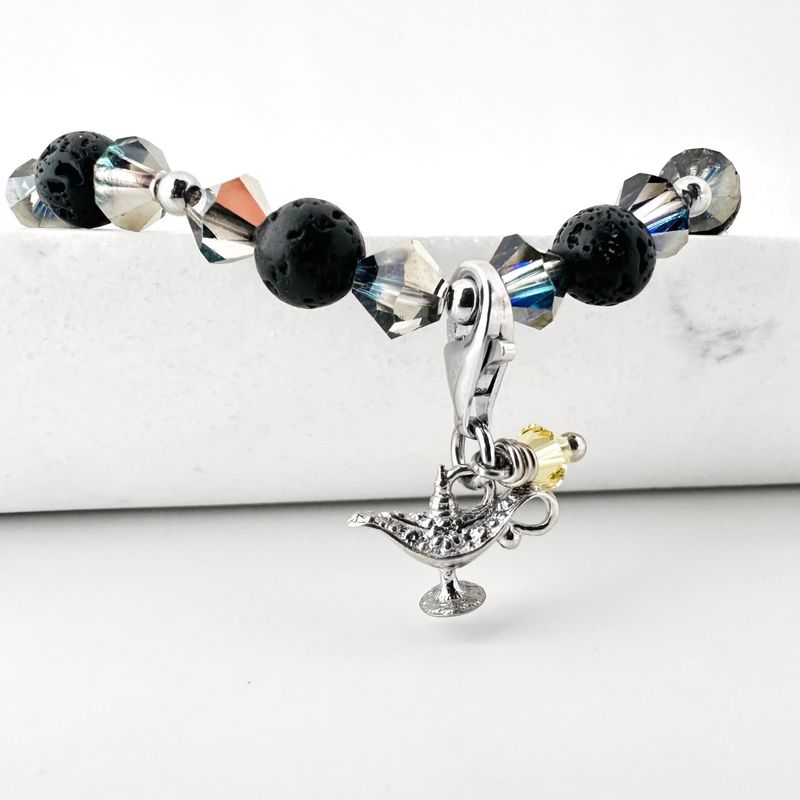 Wunderlampe Charm - silber