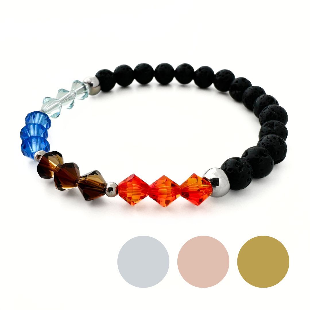 Vier Elemente Charm Armband