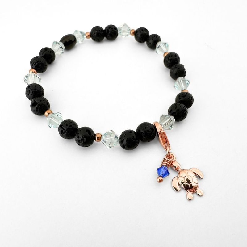 Zartes Hellblau Charm Armband