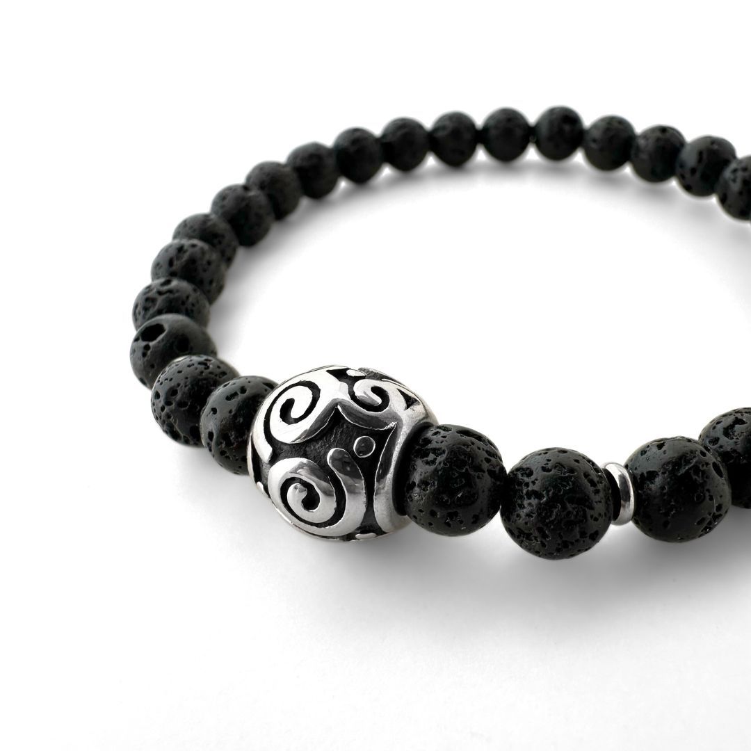 Guanchen Spirale Lava Armband