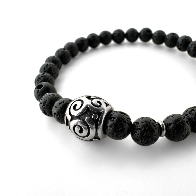 Guanchen Spirale Lava Armband