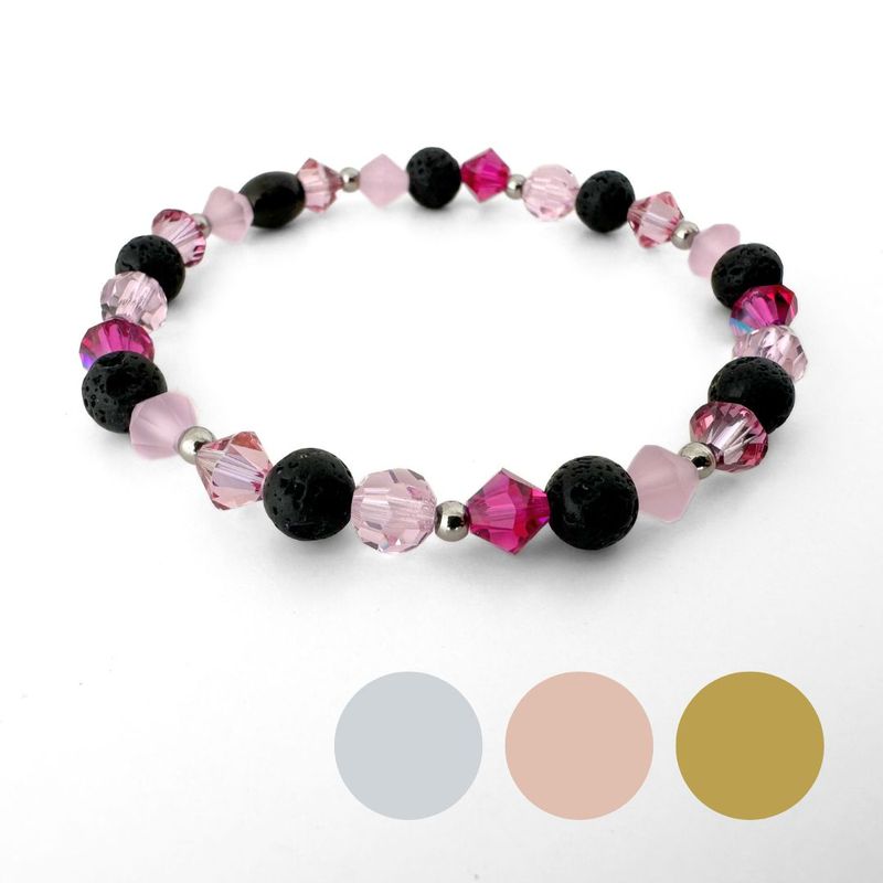 Pink Oktober Charm Armband