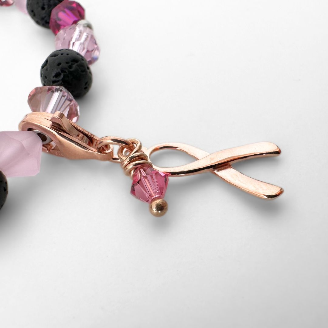 Schleife Charm - roségold