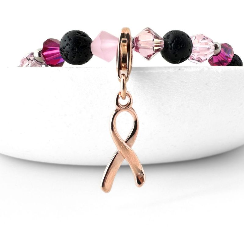 Schleife Charm - roségold