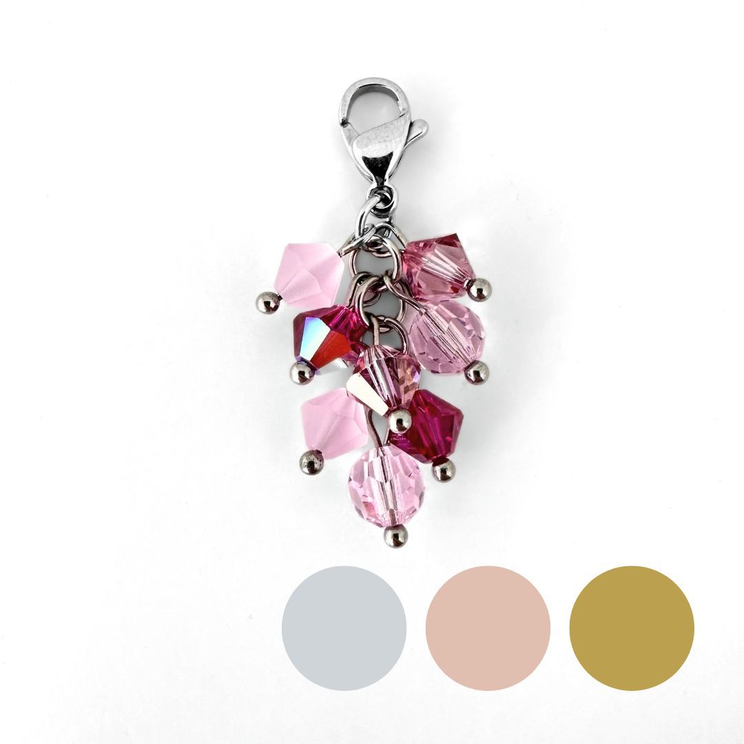 Pink Oktober - Kristall Bündel Charm