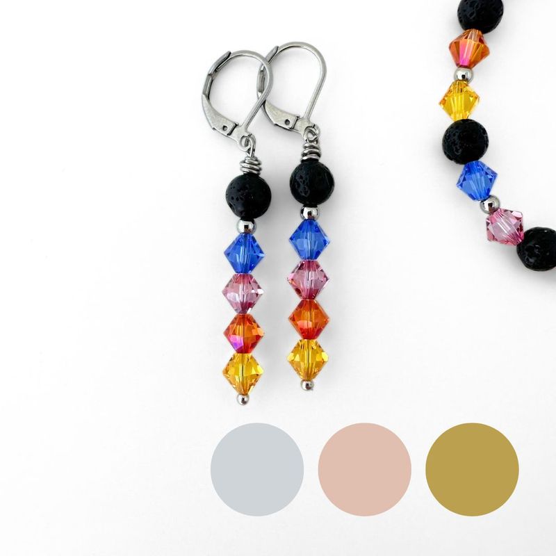 Adiós Lanzarote Lava Ohrringe