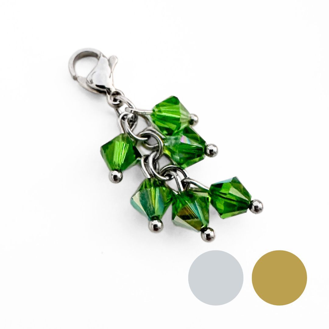El Golfo Grün - Kristall Bündel Charm