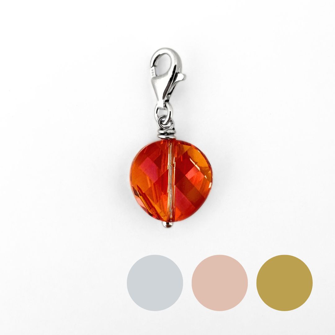 Glühende Lava Twist Scheibe Charm
