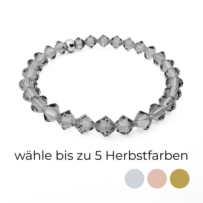 Herbst Armband Pur  Kristall - Wunschfarben
