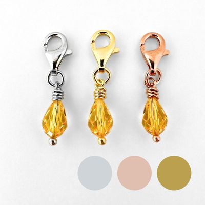 Abendsonne Kristall Tropfen Charm