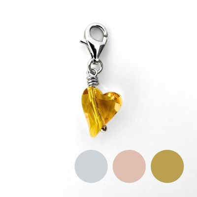 Abendsonne Wildes Herz Charm - Kristall Abendsonne Wildes Herz Charm - Kristall