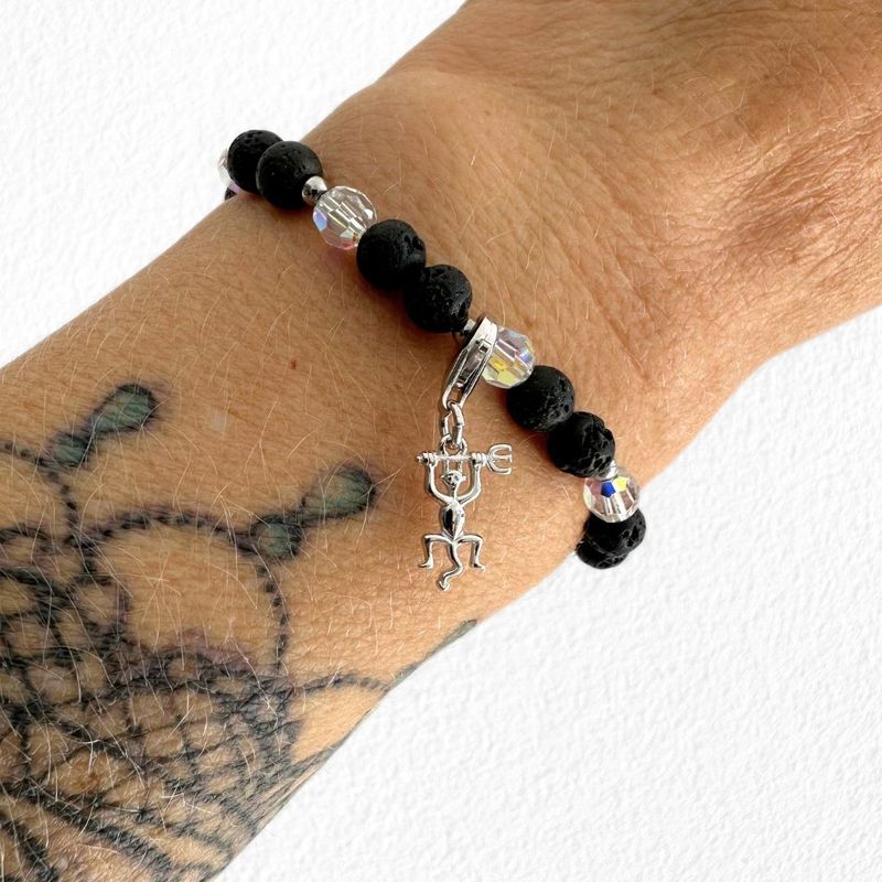 Timanfaya Teufel Charm - silber