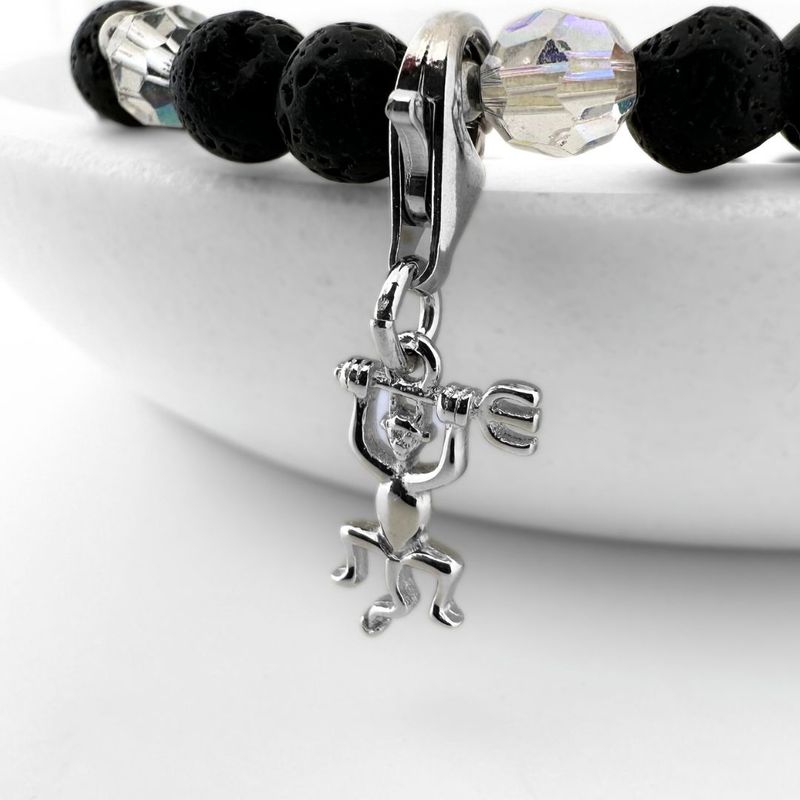 Timanfaya Teufel Charm - silber