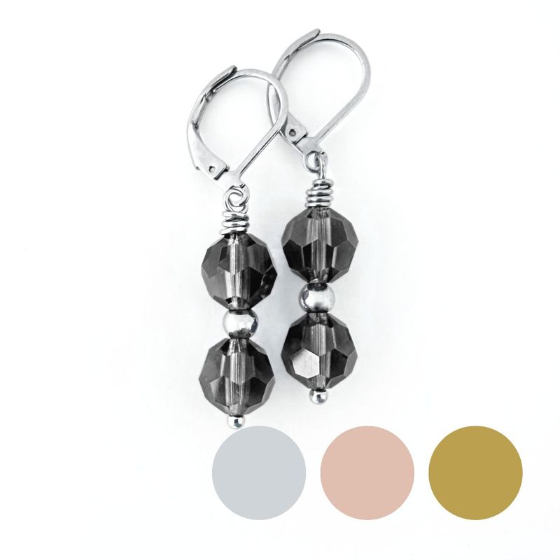 XL Opal Kristall  Ohrringe