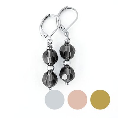 XL Opal Kristall  Ohrringe