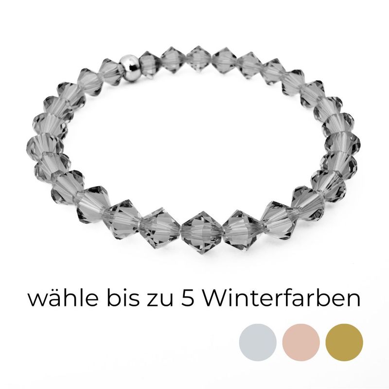 Winter Armband Pur  Kristall - Wunschfarben