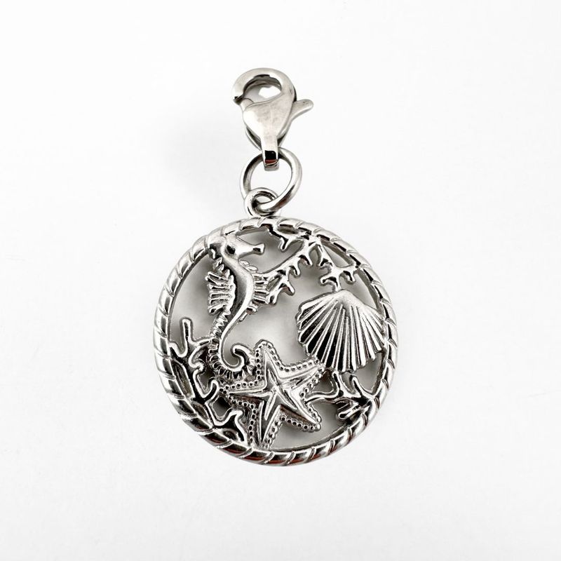 Meeres Charm - Edelstahl