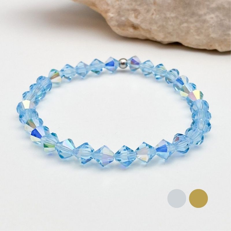 Himmelblau AB Armband - Pur aus Swarovski Kristallen