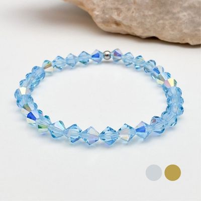 Himmelblau AB Armband - Pur aus Swarovski Kristallen