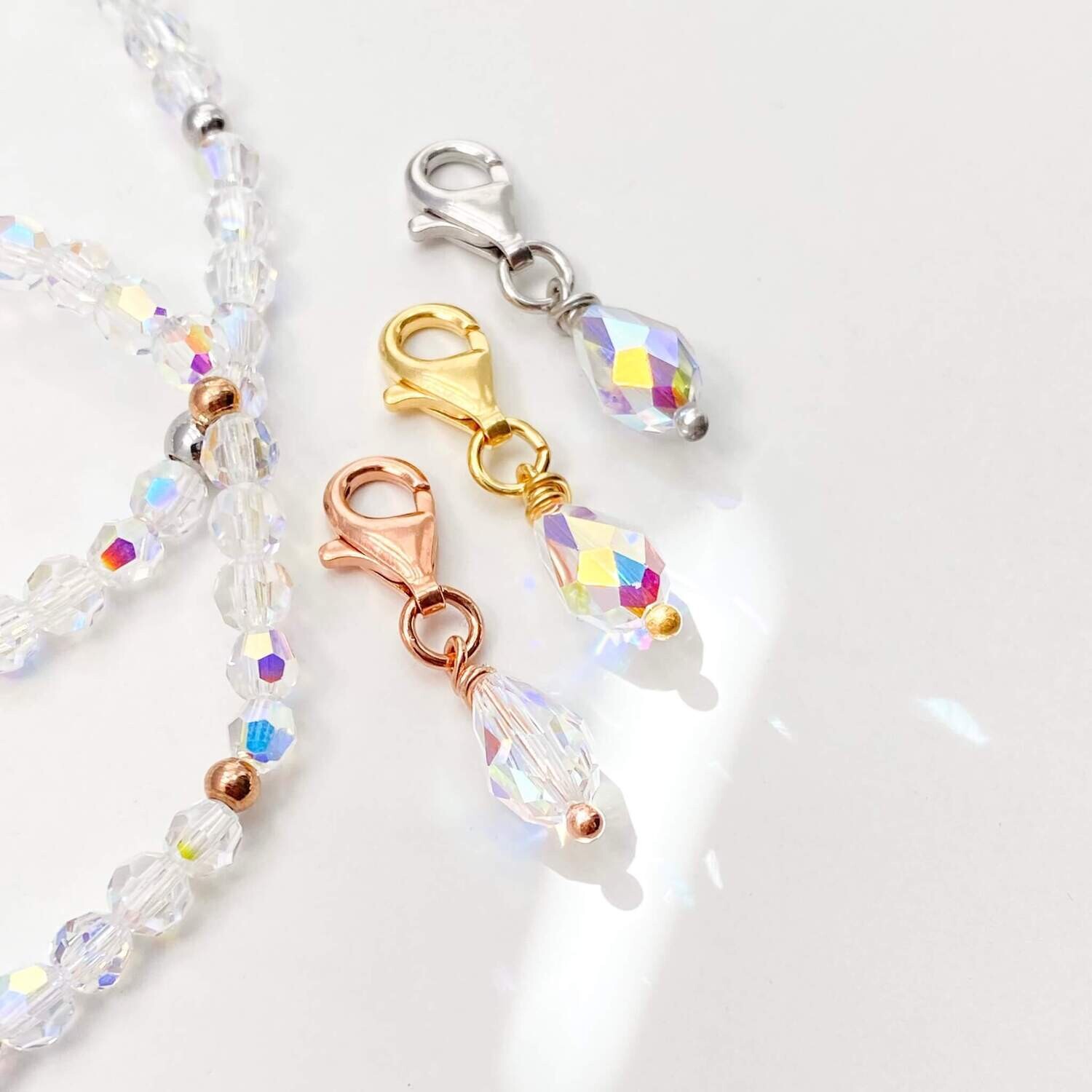 Schimmer Perle Tropfen Charm