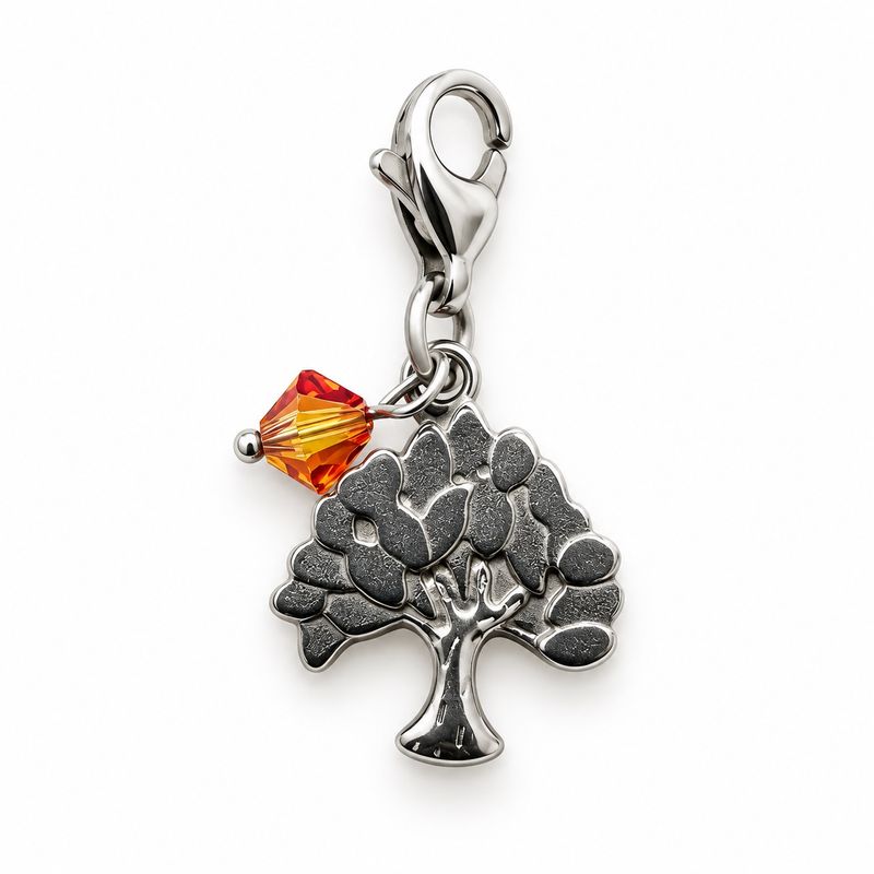 Lebensbaum Charm + Kristall