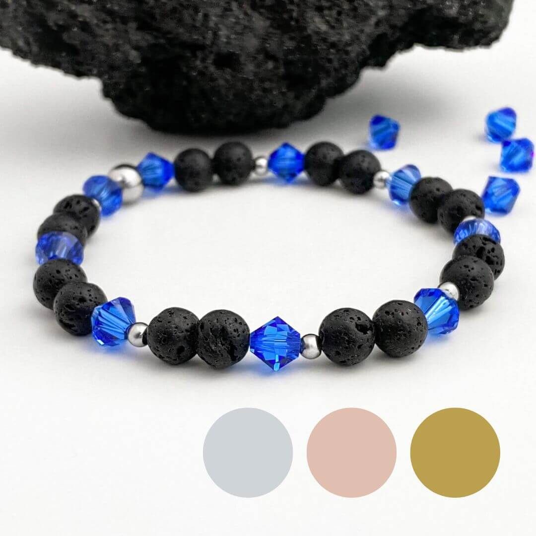 Meeresblau Charm Armband