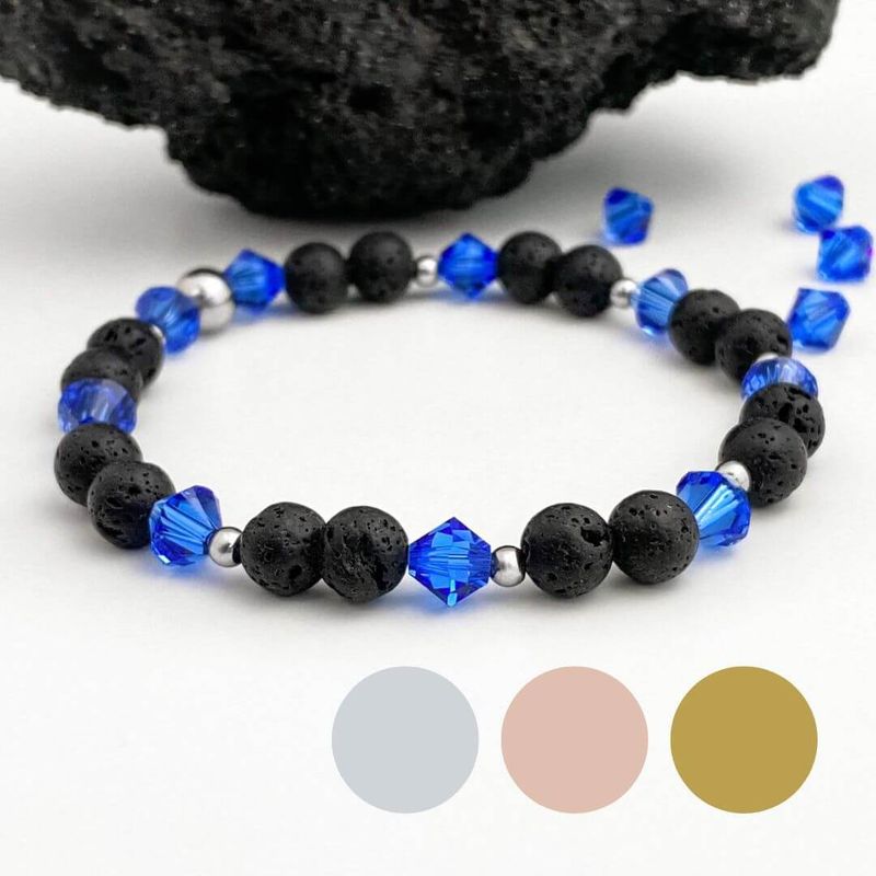 Meeresblau Charm Armband