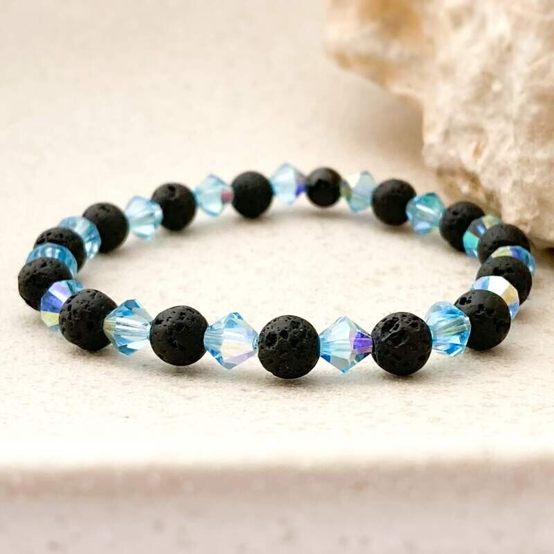 Himmelblau Armband - abwechselnd