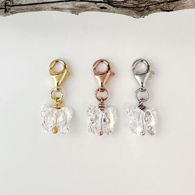 Schimmer Perle Schmetterling Charm