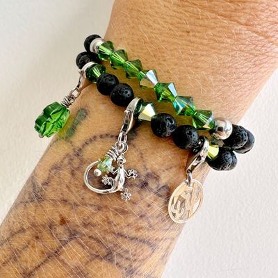 Gecko Charm - silber