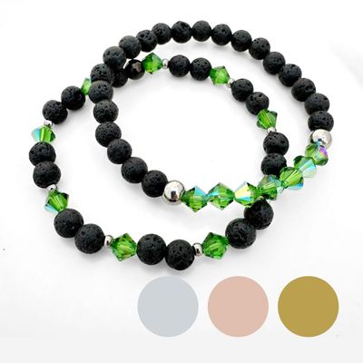El Golfo Grün Armband Set
