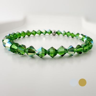 El Golfo Grün Armband - Pur aus Swarovski Kristallen