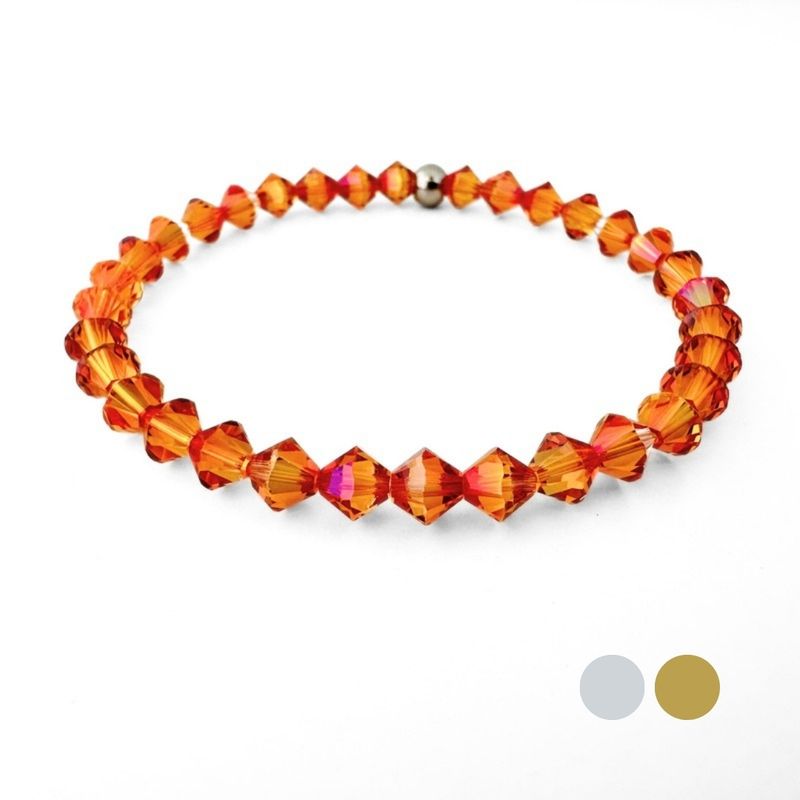 Glühende Lava Armband Pur aus Swarovski Kristallen