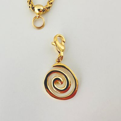Guanchen Spirale Charm vergoldet